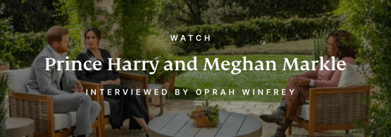 Prince Harry, Meghan Markle, and Oprah
