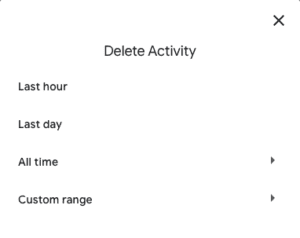 Excluir todos os seus dados do Google