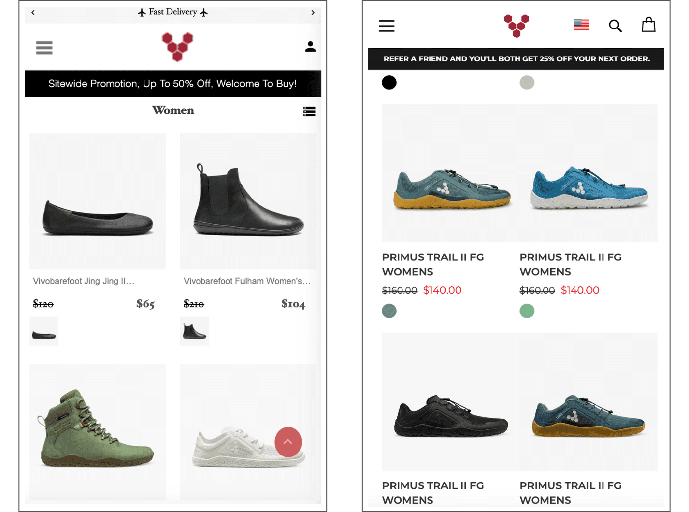 Fake Shopping Website Vivobarefoot 3