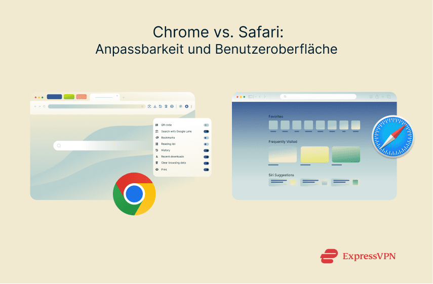 Illustration Chrome Vs Safari Customization And Ui Style De