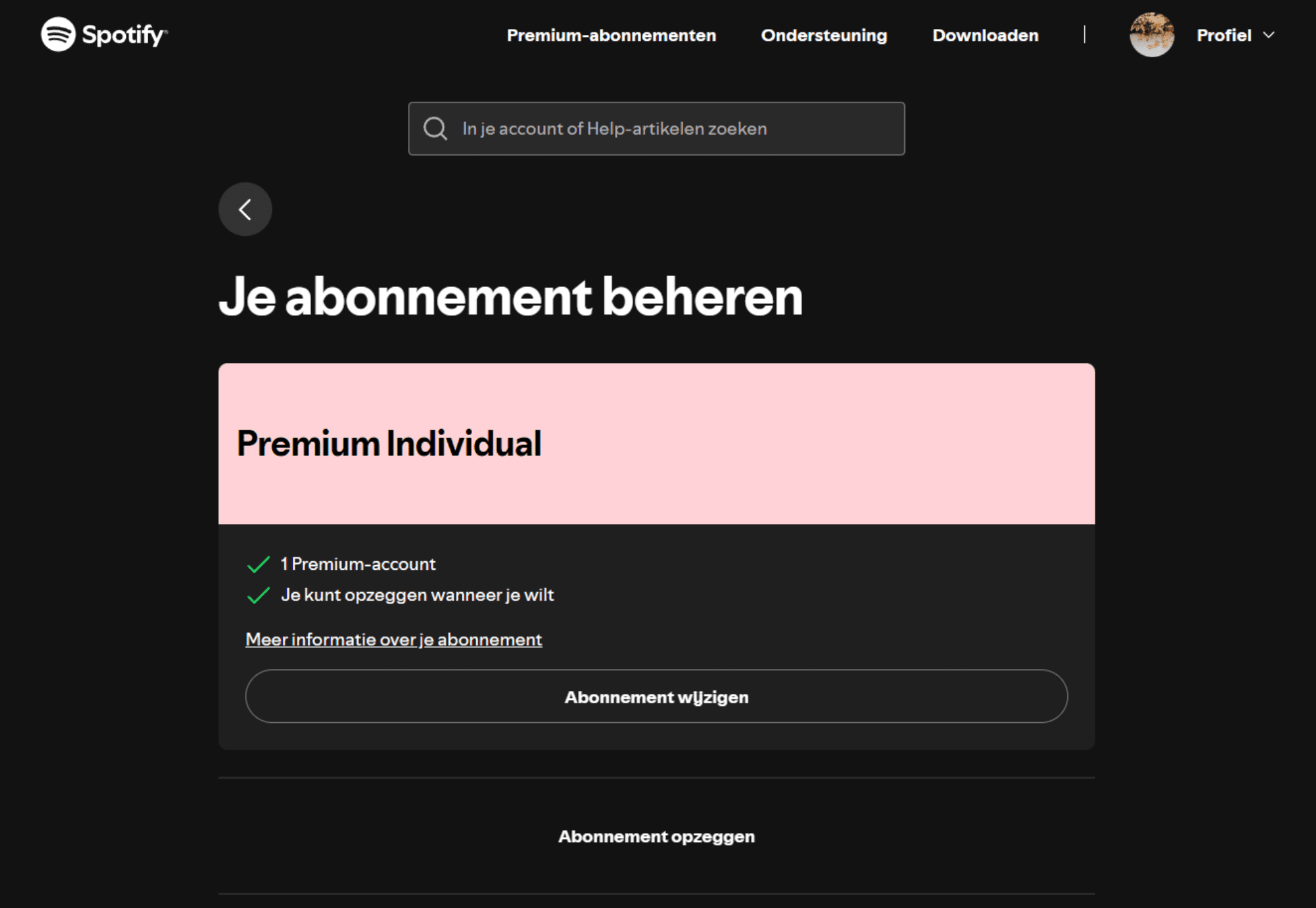 Select Cancel Subscription Nl