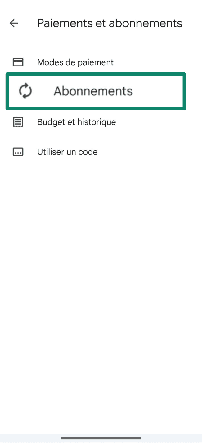 Tap Subscriptions Fr
