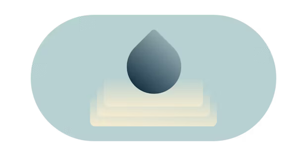 Goutte d'eau créant des ondulations.