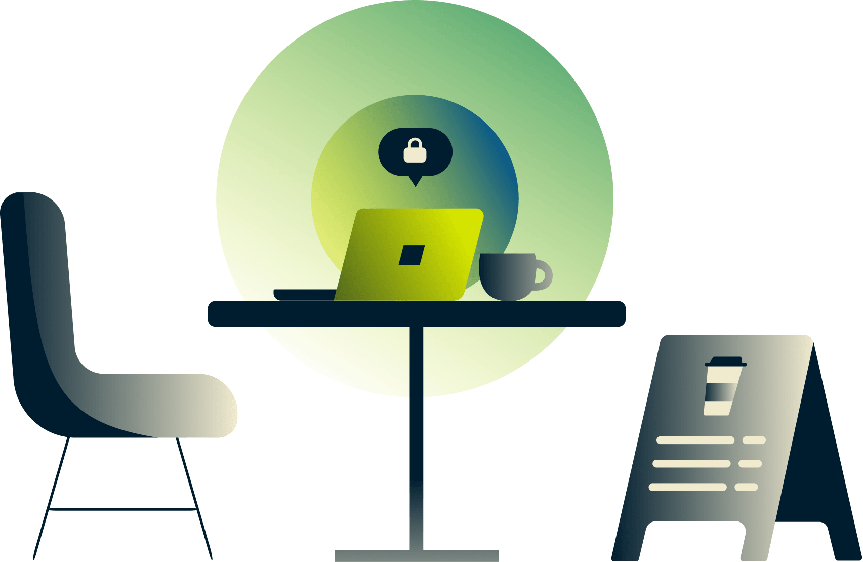 Encrypt your connection: Numbers replaced by random characters on a screen in the light, signifying encryption.