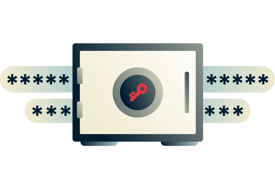 Passwords and a vault for ExpressVPN Keys.