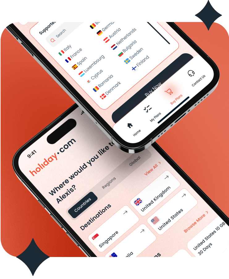 Ottieni una eSIM gratuita di holiday.com con ExpressVPN