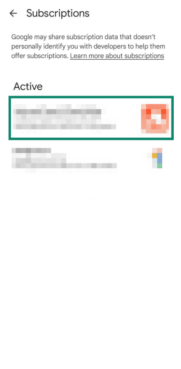 eHarmony subscription highlighted on Android.
