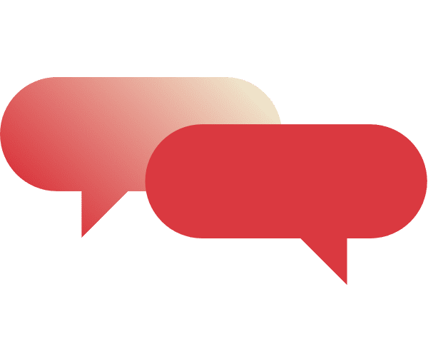 Sprechblasen Support rund um die Uhr.