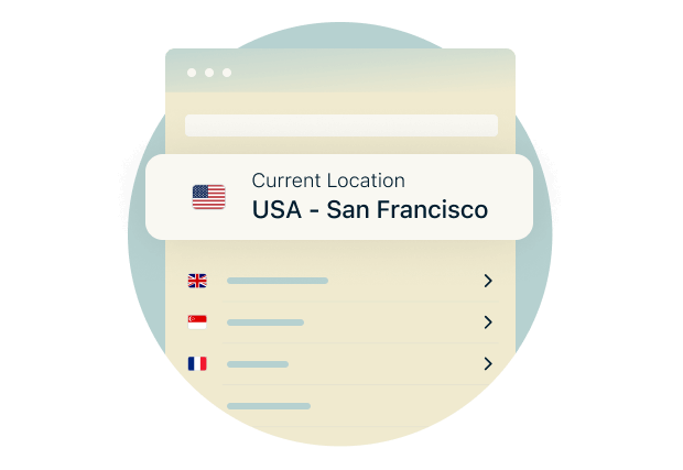 Globe showing United States