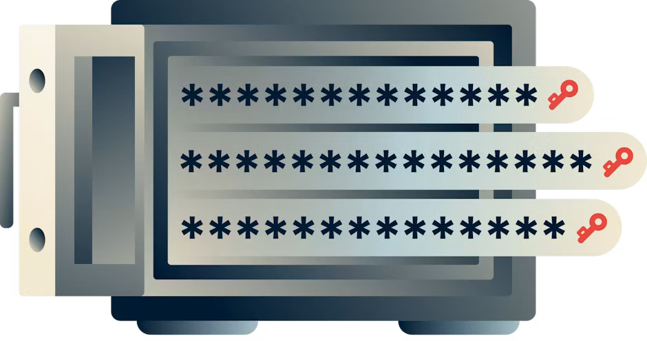 Ingen utom du kan se de lösenord du sparat i ExpressVPN Keys.